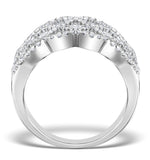 Lattice Diamond Ring 1.75ct H/si In 18k White Gold - N4531y