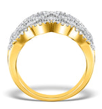 Lattice Diamond Ring 1.75ct H/si In 18k Gold - N4531