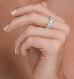 Lab Diamond Weave Ring 1ct H/si In 9k Gold - N4545y