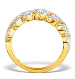 Diamond Weave Ring 1ct H/si In 18k Gold - N4545