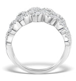 Diamond Weave Ring 1.20ct H/si In 18k Gold - N4546y