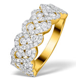 Diamond Weave Ring 1.20ct H/si In 18k Gold - N4546