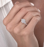 0.50ct Vintage Asteria Collection Diamond Ring In 18k White Gold