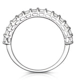 1.35ct Asteria Baguette Eternity Diamond Ring In 18k White Gold