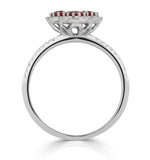 Ruby 1.15ct And Diamond 18k White Gold Alegria Ring