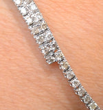 Diamond Bangle 0.50ct 9k White Gold