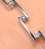 Diamond Bangle 0.45ct 9k White Gold