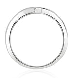 Lab Diamond Wishbone Ring 0.25ct H/si In 9k White Gold