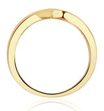 Lab Diamond Wishbone Ring 0.25ct H/si In 9k Gold