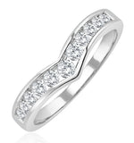 Lab Diamond Wishbone Ring 0.50ct H/si In 9k White Gold