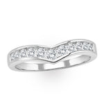 Lab Diamond Wishbone Ring 0.50ct H/si In 9k White Gold