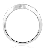 Lab Diamond Wishbone Ring 0.50ct H/si In 9k White Gold