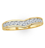 Lab Diamond Wishbone Ring 0.50ct H/si In 9k Gold