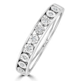 Channel Set Lab Diamond Eternity Ring 0.05ct In 9k White Gold