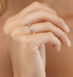 Channel Set Lab Diamond Eternity Ring 0.05ct In 9k Gold
