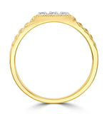 Mens Lab Diamond Design Ring 0.25ct H/si In 9k Gold