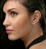 Comfort Huggy Lab Diamond Earrings 0.25ct H/si In 9k Gold