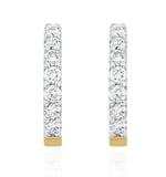 Comfort Huggy Lab Diamond Earrings 0.50ct H/si In 9k Gold