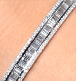 18k White Gold Diamond Bangle 2.00ct H/si