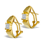 Diamond 0.36ct 18k Gold Earrings - Rtc-p3214