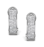 Diamond 1.30ct 18k White Gold Earrings - Rtc-p3217