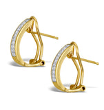 Diamond 0.68ct 18k Gold Earrings - Rtc-p3218