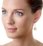 18k White Gold Lucia 1.90ct Diamond And Yellow Diamond Halo Earrings