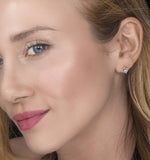 Diamond Stud Earrings 0.10ct H/si In 18k White Gold - P3479