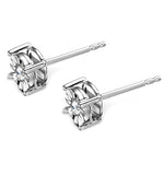 Diamond Stud Earrings 0.10ct H/si In 18k White Gold - P3479