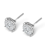 Diamond Earrings Moyen 0.85ct H/si In 18k White Gold - P3471y
