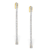 Diamond Hoop Earrings 1.50ct H/si 18k Gold - P3488