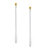 Diamond Hoop Earrings 1ct H/si 18k Gold - P3480