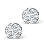 Athena Diamond Drop Earrings Multi Wear 1ct In 18k White Gold - P3492