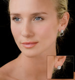 Athena Diamond Drop Earrings Multi Wear 0.96ct 18k White Gold - P3495