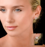 Athena Diamond Drop Butterfly Earrings Multi Wear 1.09ct 18kw Gold