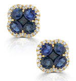 Sapphire 2.29ct And Diamond 18k Yellow Gold Alegria Earrings