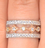 18k Gold Adora 0.97ct Pave Set Diamond Ring