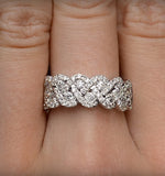 Diamond Weave Ring 1.20ct H/si In 18k Gold - N4546y