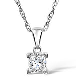 Olivia 18k White Gold Diamond Pendant Necklace 0.50ct G/vs
