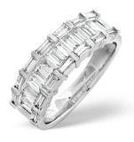 18k White Gold Diamond Ring 1.30ct H/si