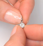 Galileo 0.50ct Look Diamond 0.18ct And Platinum Solitaire Necklace