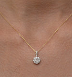 Diamond Moyen Galileo 1ct Pendant Necklace In 18k Gold - R4647