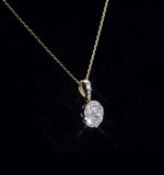 Diamond Moyen Galileo 1ct Pendant Necklace In 18k Gold - R4647