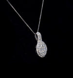 Diamond Halo Galileo 1.35ct Pendant In 18k White Gold - R4652y
