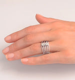 Two 0.50ct Look Galileo Set Diamonds 0.80ct And Platinum Ring
