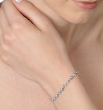 0.25ct Diamond Heart Bracelet Set In Silver