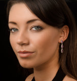 Amethyst Drop Earrings In Sterling Silver - Ug3245