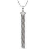 Allura Collection Diamond Necklace In 925 Silver - Up3244