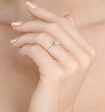 Low Set Chloe Lab Diamond Engagement Ring 0.33ct G/si1 Platinum