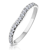 Matching Wedding Band 0.20ct H/si Diamond In Platinum